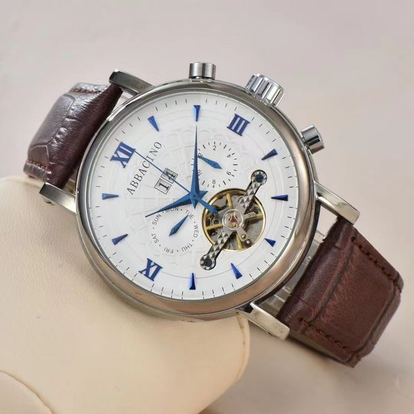 sanda antique men's watch arrival moderno calendar automatic machinery stainless steel cowhide bracelet 42mm tourbillon movement pp wat, Slivery;brown
sanda antique men's watch arrival moderno calendar automatic machinery stainless steel cowhide bracelet 42mm tourbillon movement pp wat, Slivery;brown