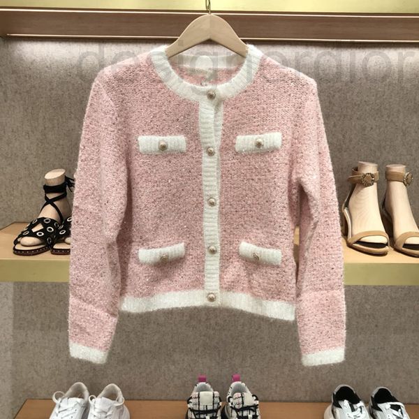 women's sweaters designer fadan 2019 autumn winter bright silk long sleeve pocket round neck knit cardigan mfzu, White;black
women's sweaters designer fadan 2019 autumn winter bright silk long sleeve pocket round neck knit cardigan mfzu, White;black