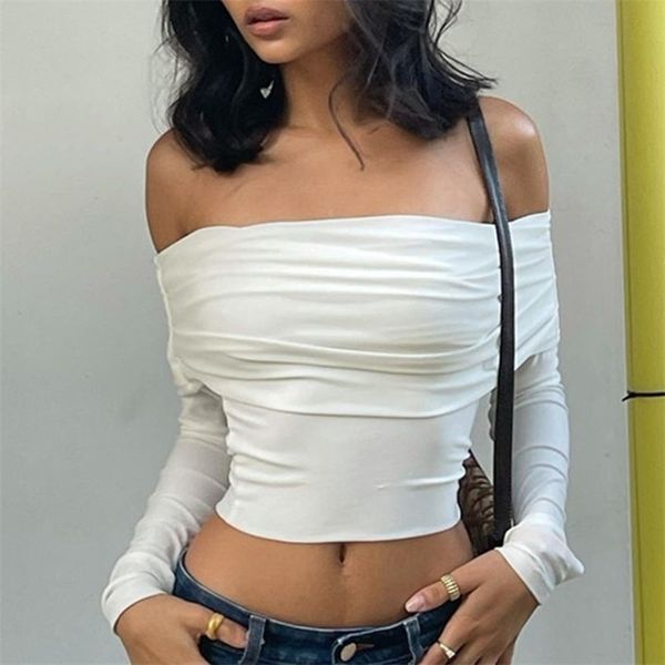 women's t shirt chic women off shoulder tshirt spring long sleeve slim fit crop y2k vintage harajuku white tees elegant female clothes
women's t shirt chic women off shoulder tshirt spring long sleeve slim fit crop y2k vintage harajuku white tees elegant female clothes