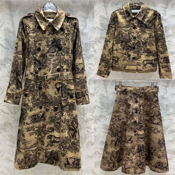animal print women trench coats jackets skirts designer embroidery letters windbreaker for autumn, Black;brown
animal print women trench coats jackets skirts designer embroidery letters windbreaker for autumn, Black;brown