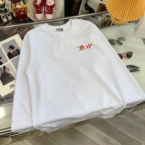 designer version hoodie handmade dio2022 autumn and winter new embroidered rose logo men and women with the same round neck sweater, Blue;black
designer version hoodie handmade dio2022 autumn and winter new embroidered rose logo men and women with the same round neck sweater, Blue;black