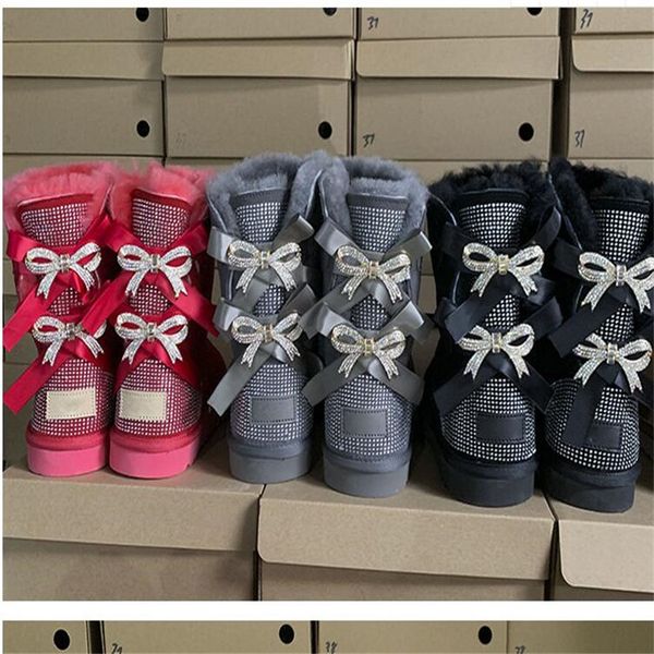 2022 new diamond woman sheep fur snow boots woman manual iron drill heel bright bowtie rhinestone boot, Black
2022 new diamond woman sheep fur snow boots woman manual iron drill heel bright bowtie rhinestone boot, Black