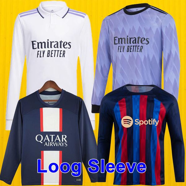 22 23 soccer jersey long sleeve barcelonas psgs real madrids football shirts new season shirts men home away long sleeve shirts 95210, Black;yellow
22 23 soccer jersey long sleeve barcelonas psgs real madrids football shirts new season shirts men home away long sleeve shirts 95210, Black;yellow