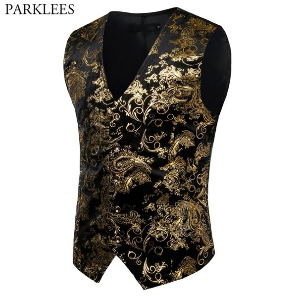 men's suits blazers mens gold metallic paisley printed steampunk vest single breasted v neck wedding waistcoat men tuxedo aristocrat ve, White;black
men's suits blazers mens gold metallic paisley printed steampunk vest single breasted v neck wedding waistcoat men tuxedo aristocrat ve, White;black