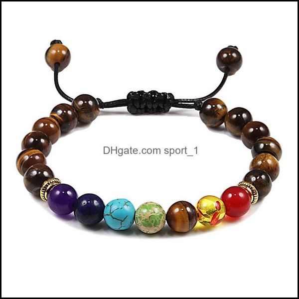 charm bracelets 7 chakra stone beads bracelet 8mm black lava matte tiger eye beaded healing nce bracelets for women men yoga jewelry dhigz, Golden;silver
charm bracelets 7 chakra stone beads bracelet 8mm black lava matte tiger eye beaded healing nce bracelets for women men yoga jewelry dhigz, Golden;silver