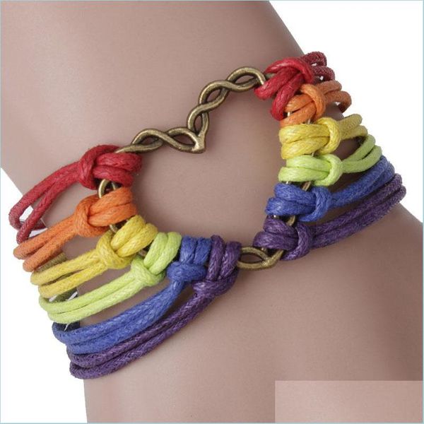 charm bracelets creative colorf wax rope bracelets for women handmade woven heart bracelet charm friendship jewelry gift drop bdehome dhccn, Golden;silver
charm bracelets creative colorf wax rope bracelets for women handmade woven heart bracelet charm friendship jewelry gift drop bdehome dhccn, Golden;silver