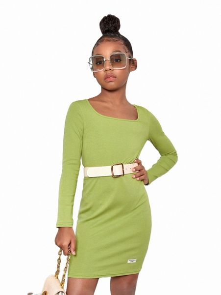 others apparel girls scoop neck patched detail dress without belt 59gn#, Black;white
others apparel girls scoop neck patched detail dress without belt 59gn#, Black;white