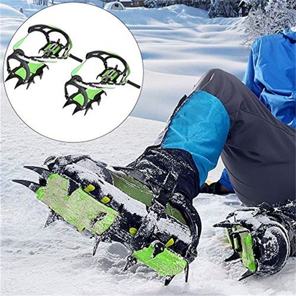 ice axes brs 14 teeth claws crampons shoes snow non slip cover gripper manganese steel outdoor ski climbing 220905
ice axes brs 14 teeth claws crampons shoes snow non slip cover gripper manganese steel outdoor ski climbing 220905