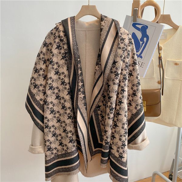 fashion design cashmere scarf men's and women's same brand letter scarf large shawl warm thickened wool 65x180cm, Blue;gray
fashion design cashmere scarf men's and women's same brand letter scarf large shawl warm thickened wool 65x180cm, Blue;gray