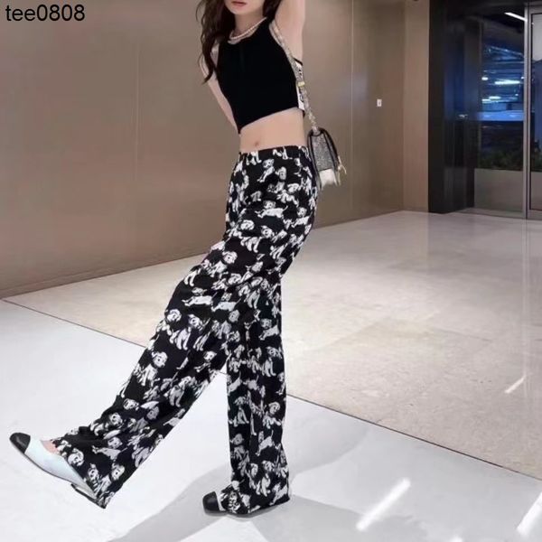 celinss family dog wide leg pants pants summer thin elastic waist women's straight casual slim sun protection, Black;white
celinss family dog wide leg pants pants summer thin elastic waist women's straight casual slim sun protection, Black;white