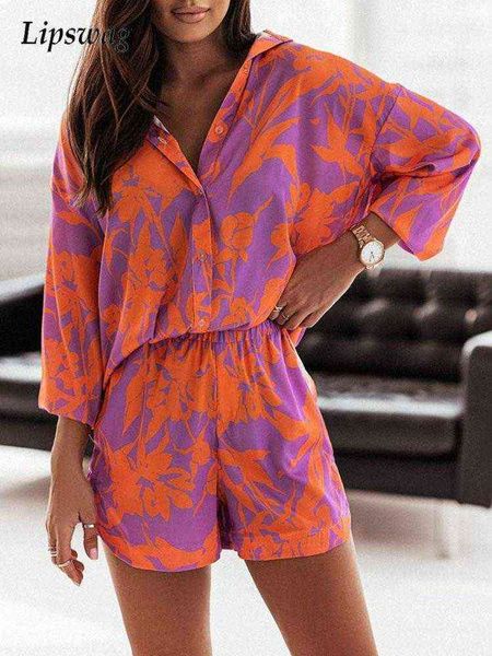 women's two piece pants spring summer women long sleeve shirts and shorts suits vintage pattern print two piece sets female fashion cas, White
women's two piece pants spring summer women long sleeve shirts and shorts suits vintage pattern print two piece sets female fashion cas, White
