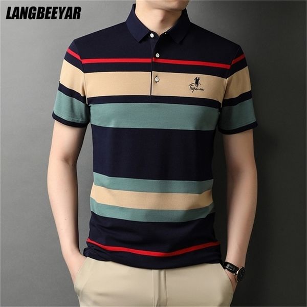 men's polos grade summer brand striped embroidery mens designer polo shirts with short sleeve casual fashions men clothing 220902, White;black
men's polos grade summer brand striped embroidery mens designer polo shirts with short sleeve casual fashions men clothing 220902, White;black