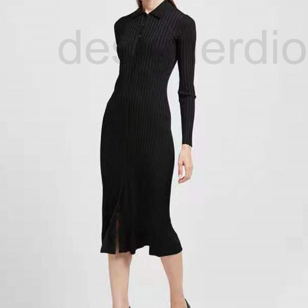 women's sweaters designer autumn and winter 2021 small lapel ruffle knitted dress 1kke, White;black
women's sweaters designer autumn and winter 2021 small lapel ruffle knitted dress 1kke, White;black