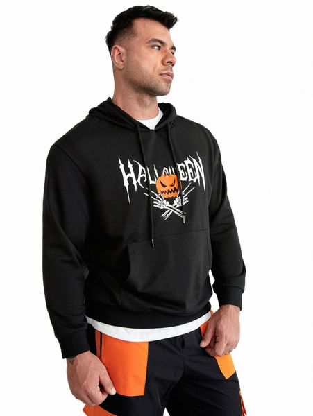 men's hoodies & sweatshirts extended sizes men halloween & letter graphic drawstring hoodie n8ji#, Black
men's hoodies & sweatshirts extended sizes men halloween & letter graphic drawstring hoodie n8ji#, Black