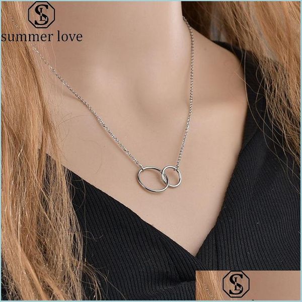 pendant necklaces new stainless steel two circle pendant necklace for women double rings interlocking circles infinity linke nanashop dhyoe, Silver
pendant necklaces new stainless steel two circle pendant necklace for women double rings interlocking circles infinity linke nanashop dhyoe, Silver