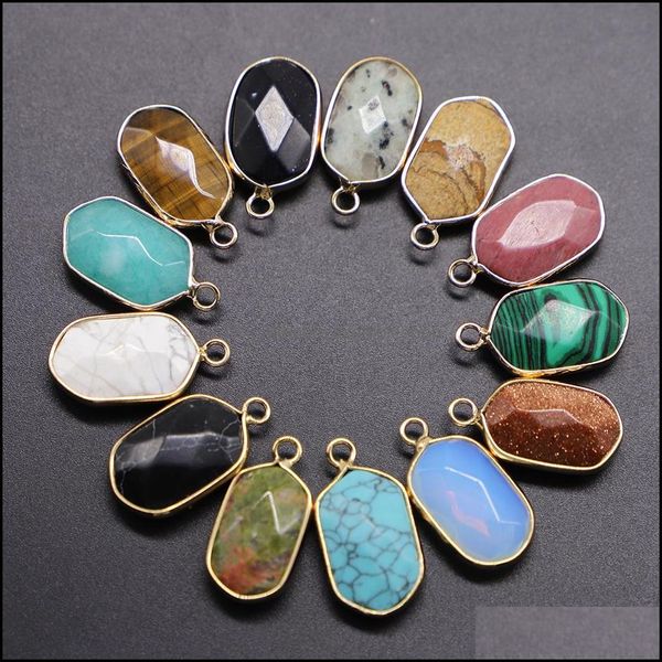 charms fashion natural stone golden plated pendants reiki charms agates necklace for diy jewelry making bk drop delivery dhseller2010 dhgia, Bronze;silver
charms fashion natural stone golden plated pendants reiki charms agates necklace for diy jewelry making bk drop delivery dhseller2010 dhgia, Bronze;silver