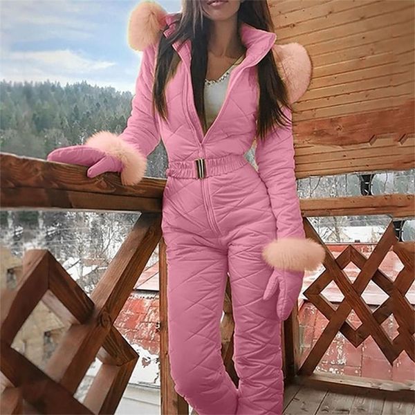 womens jumpsuits rompers hooded jumpsuits parka cotton padded warm sashes ski suit straight zipper casual tracksuits winter 220902, Black;white
womens jumpsuits rompers hooded jumpsuits parka cotton padded warm sashes ski suit straight zipper casual tracksuits winter 220902, Black;white