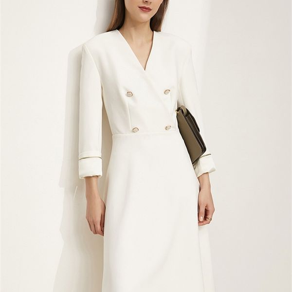 casual dresses amii minimalism autumn dresses for women elegant vneck solid high waist dress fashion double breasted female long dress 12140, Black;gray
casual dresses amii minimalism autumn dresses for women elegant vneck solid high waist dress fashion double breasted female long dress 12140, Black;gray