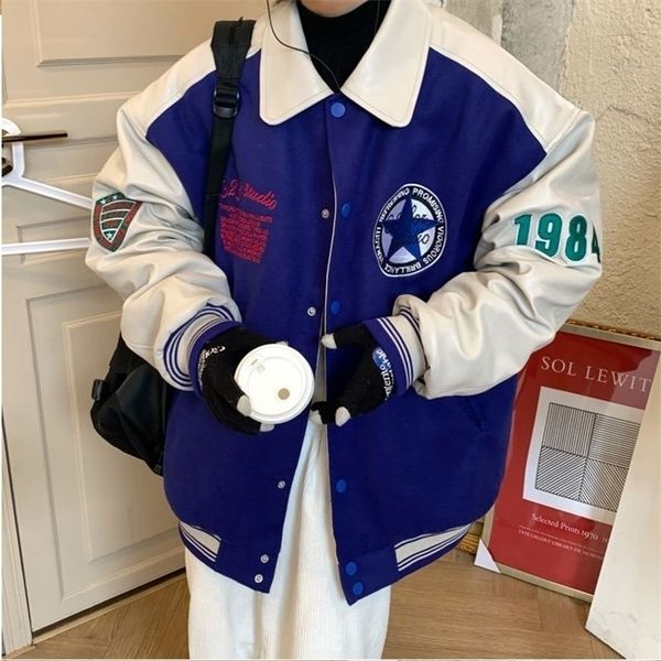 womens jackets womens oversized bomber jacket letter embroidery blue baseball jacket couple american streetwear loose varsity jackets 220905, Black;brown
womens jackets womens oversized bomber jacket letter embroidery blue baseball jacket couple american streetwear loose varsity jackets 220905, Black;brown