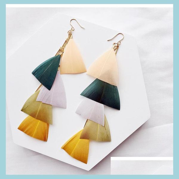 charm fashion colorf feather earrings for women temperament bohemian long tassel girls party wedding jewelry gift drop deli bdejewelry dhn7l, Golden
charm fashion colorf feather earrings for women temperament bohemian long tassel girls party wedding jewelry gift drop deli bdejewelry dhn7l, Golden