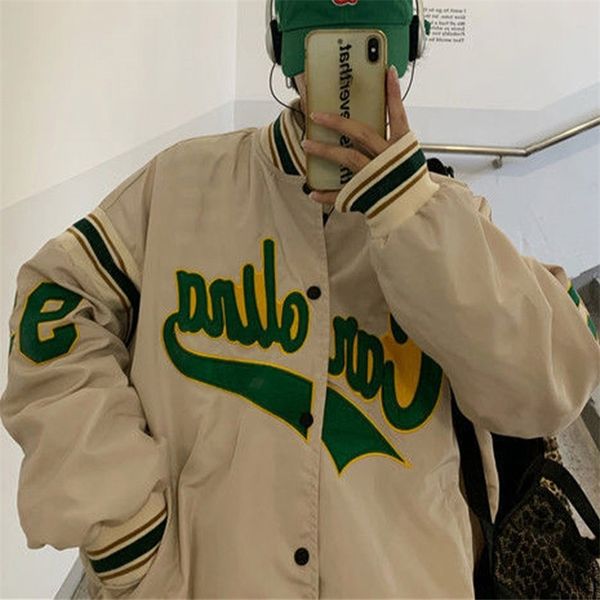 womens jackets women embroidery letter print bomber jacket autumn female high street loose coat korean button harajuku baseball uniforms 220, Black;brown
womens jackets women embroidery letter print bomber jacket autumn female high street loose coat korean button harajuku baseball uniforms 220, Black;brown