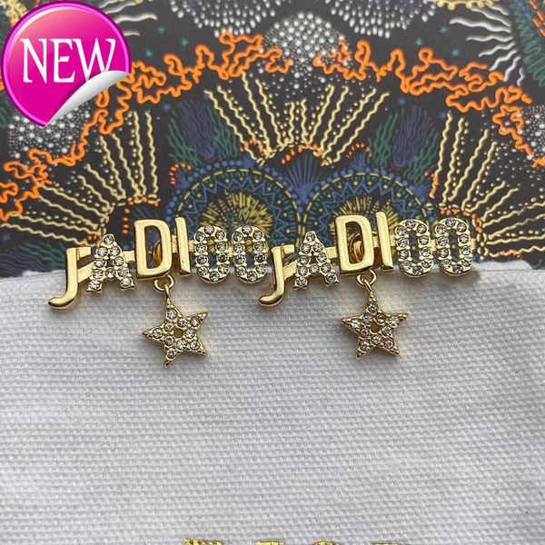 luxury brand design earrings d home / di ja diamond inlaid letter star earrings fashion simple and versatile ear style, Golden;silver
luxury brand design earrings d home / di ja diamond inlaid letter star earrings fashion simple and versatile ear style, Golden;silver