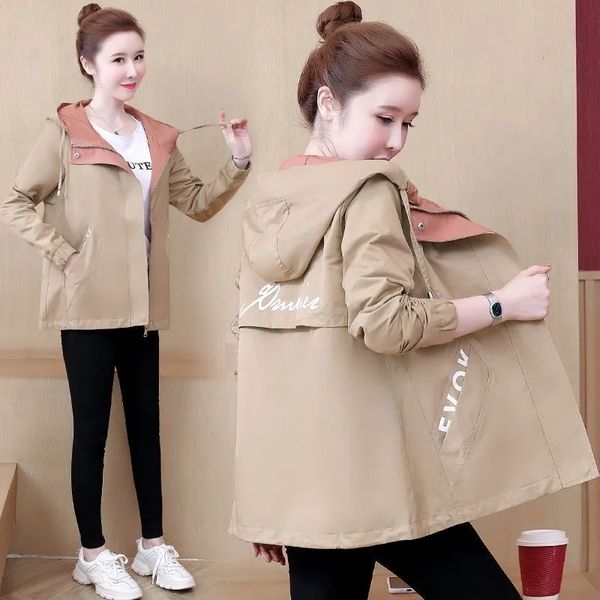 women s jackets autumn women jacket long sleeves windbreaker famale sleeve causal hooded coat bomber loose outerwear 220905, Black;brown
women s jackets autumn women jacket long sleeves windbreaker famale sleeve causal hooded coat bomber loose outerwear 220905, Black;brown