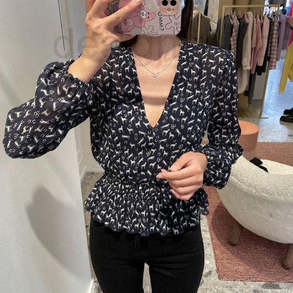 women's blouses & shirts designer fadan 2021 new navy blue print women's shirt pullover waist two-piece long sleeve, White
women's blouses & shirts designer fadan 2021 new navy blue print women's shirt pullover waist two-piece long sleeve, White