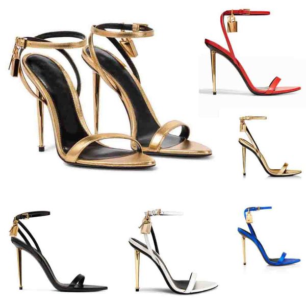 luxury sandal woman sandals high heels tom-f-sandal shiny genuine leather padlock pointy toe naked sandalies 105mm gold heels ankle strap wi, Black
luxury sandal woman sandals high heels tom-f-sandal shiny genuine leather padlock pointy toe naked sandalies 105mm gold heels ankle strap wi, Black