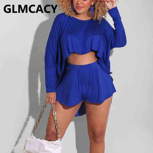 women's two piece pants two piece casual loose suits solid batwing sleeve croploose shorts set t220902, White
women's two piece pants two piece casual loose suits solid batwing sleeve croploose shorts set t220902, White