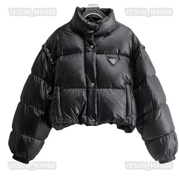 womens designer prads down jacket autumn and winter sleeves disassembled puffer jackets coat outerwear thickened parkas, Black
womens designer prads down jacket autumn and winter sleeves disassembled puffer jackets coat outerwear thickened parkas, Black