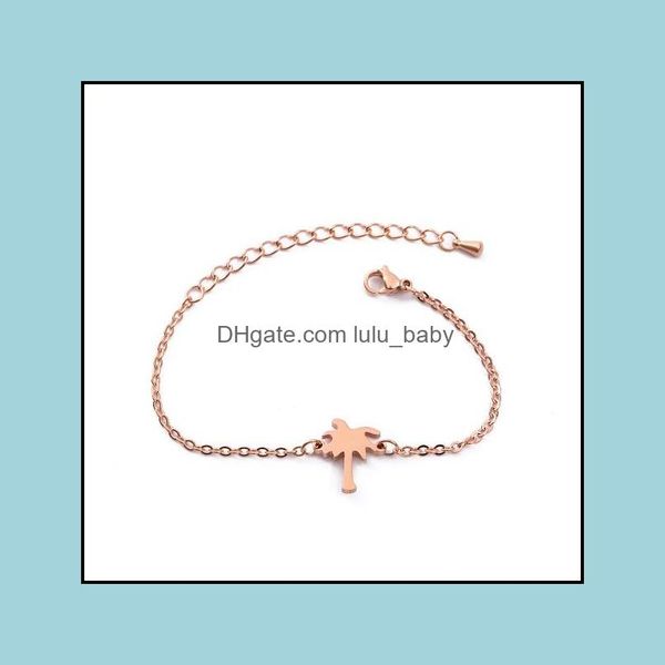 link chain stainless steel coconut tree charm bracelet for women personality plant chain brecelet fashion jewe lulubaby dh03q, Black
link chain stainless steel coconut tree charm bracelet for women personality plant chain brecelet fashion jewe lulubaby dh03q, Black