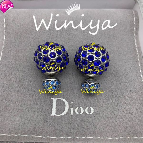 luxury brand design earrings d family / di new blue diamond ball earrings womanly personality pompous fashion, Golden;silver
luxury brand design earrings d family / di new blue diamond ball earrings womanly personality pompous fashion, Golden;silver