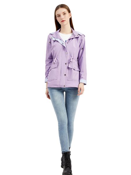 women s jackets jacket women detachable hooded trench waterproof raincoat spring autumn fashion striped lining belt slim coats feminina 2209, Black;brown
women s jackets jacket women detachable hooded trench waterproof raincoat spring autumn fashion striped lining belt slim coats feminina 2209, Black;brown