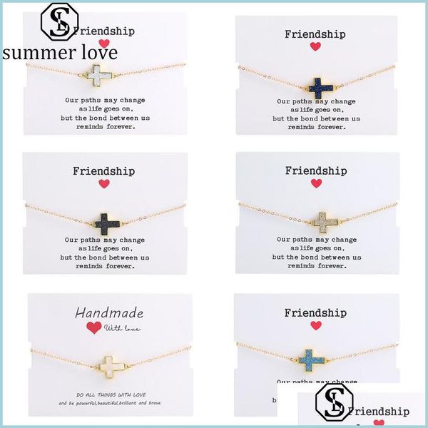 link chain fashion design women cross charm bracelets natural resin druzy stone gold copper chain bangles for girl summer bdejewelry dhea9, Black
link chain fashion design women cross charm bracelets natural resin druzy stone gold copper chain bangles for girl summer bdejewelry dhea9, Black