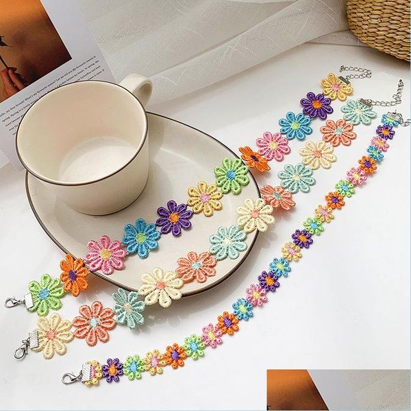 chokers fashion girls handmade lace choker necklace colorf sunflower statement necklaces jewelry for women charm party dro ffshop2001 dha8z, Golden;silver
chokers fashion girls handmade lace choker necklace colorf sunflower statement necklaces jewelry for women charm party dro ffshop2001 dha8z, Golden;silver