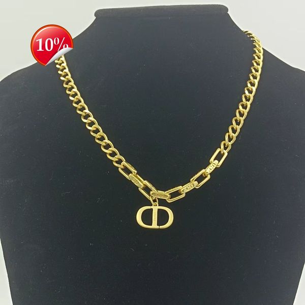 luxury design women's necklace d family / di family's new cd letter high-grade light simple cuban hip-hop neck chain, Silver
luxury design women's necklace d family / di family's new cd letter high-grade light simple cuban hip-hop neck chain, Silver