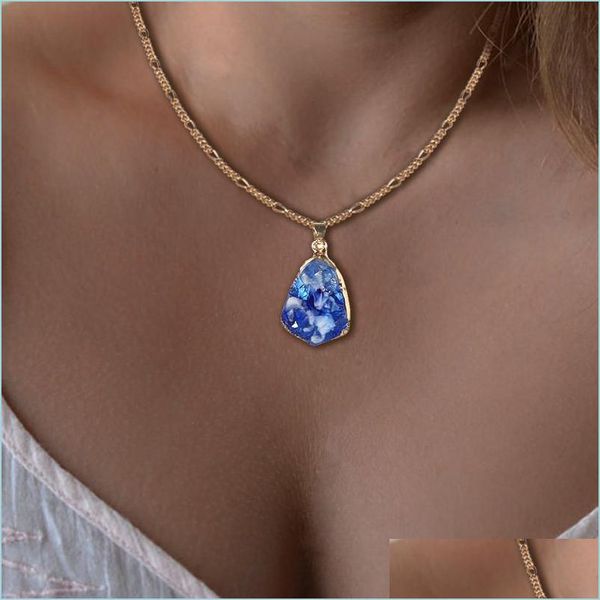 pendant necklaces new arrival colorf resin druzy pendant necklace for women gold plating geometry chain fashion jewelry drop d sport1 dhqbo, Silver
pendant necklaces new arrival colorf resin druzy pendant necklace for women gold plating geometry chain fashion jewelry drop d sport1 dhqbo, Silver