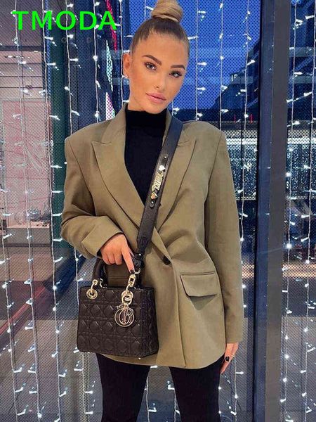 suit t moda 2022 women oversized double breasted blazer office lady loose class, White;black
suit t moda 2022 women oversized double breasted blazer office lady loose class, White;black