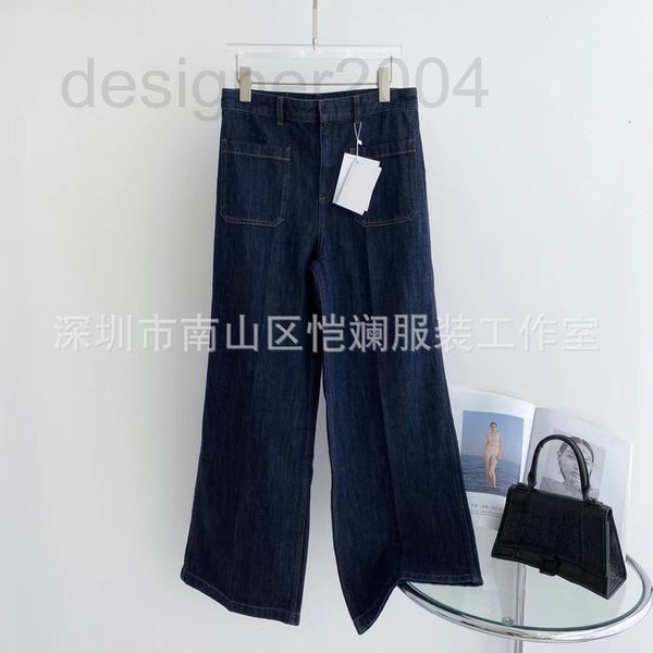 women's jeans designer shenzhen nanyou d's new autumn and winter 2022 double stick pocket leather brand wide leg straight jeans 2g, Blue
women's jeans designer shenzhen nanyou d's new autumn and winter 2022 double stick pocket leather brand wide leg straight jeans 2g, Blue