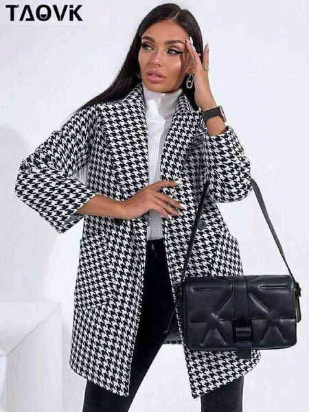 women's down parkas women fashion tweed houndstooth blazer twill coat vintage long sleeve welt pockets female outerwear chic veste t220, Black
women's down parkas women fashion tweed houndstooth blazer twill coat vintage long sleeve welt pockets female outerwear chic veste t220, Black