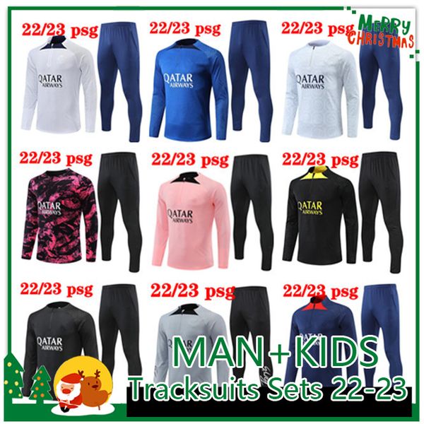 22 23 soccer tracksuits sets mbappe kids and men training suit long sleeve football soccer jersey kit uniform chandal boys 2022 2023 psgs tr, Black
22 23 soccer tracksuits sets mbappe kids and men training suit long sleeve football soccer jersey kit uniform chandal boys 2022 2023 psgs tr, Black