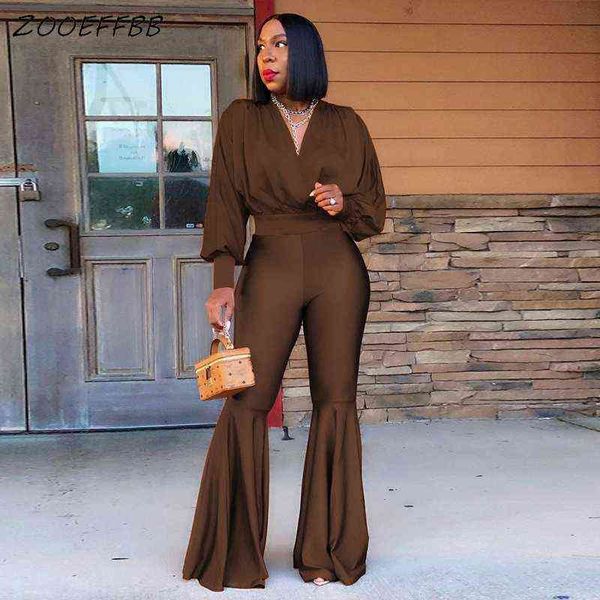 women's two piece pants zooeffbb two piece set long sleeve v neck flared trousers sweatsuits for women wholesale items club matching o, White
women's two piece pants zooeffbb two piece set long sleeve v neck flared trousers sweatsuits for women wholesale items club matching o, White