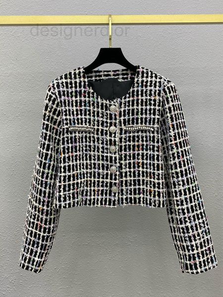 women's hoodies & sweatshirts designer little fragrance celebrity style new woven color plaid round neck long sleeve short coat versati, Black
women's hoodies & sweatshirts designer little fragrance celebrity style new woven color plaid round neck long sleeve short coat versati, Black
