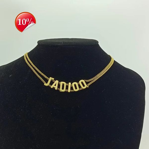 luxury design women's necklace d family / di new letter double-layer bracelet light temperament luxurious female simple fashion trend, Silver
luxury design women's necklace d family / di new letter double-layer bracelet light temperament luxurious female simple fashion trend, Silver