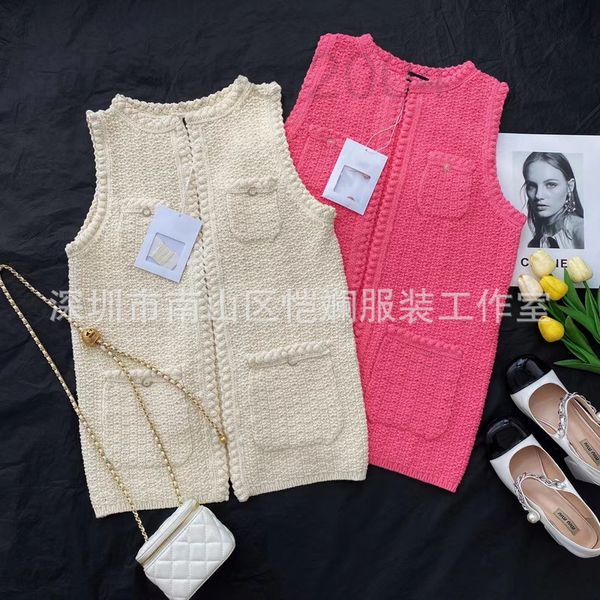 women's knits & tees designer shenzhen nanyou xiaoxiangfeng 2022 spring and summer new product pocket decoration sleeveless knitted ves, White
women's knits & tees designer shenzhen nanyou xiaoxiangfeng 2022 spring and summer new product pocket decoration sleeveless knitted ves, White