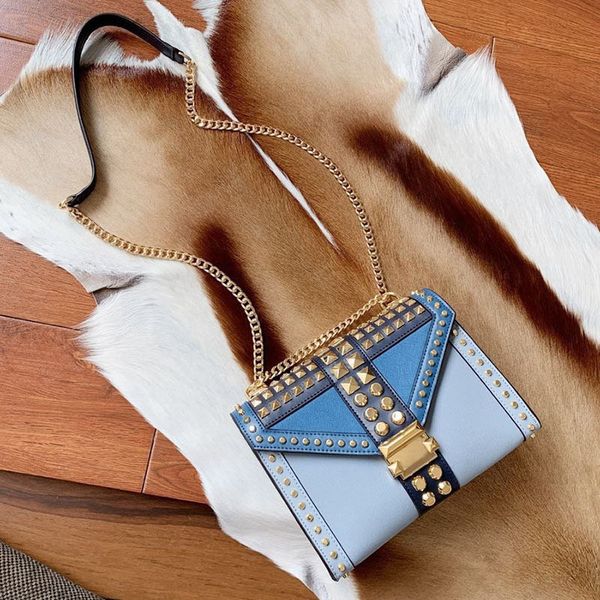 shoulder bag women's cross grain leather and nappa leather stud style black girls bag 220908
shoulder bag women's cross grain leather and nappa leather stud style black girls bag 220908