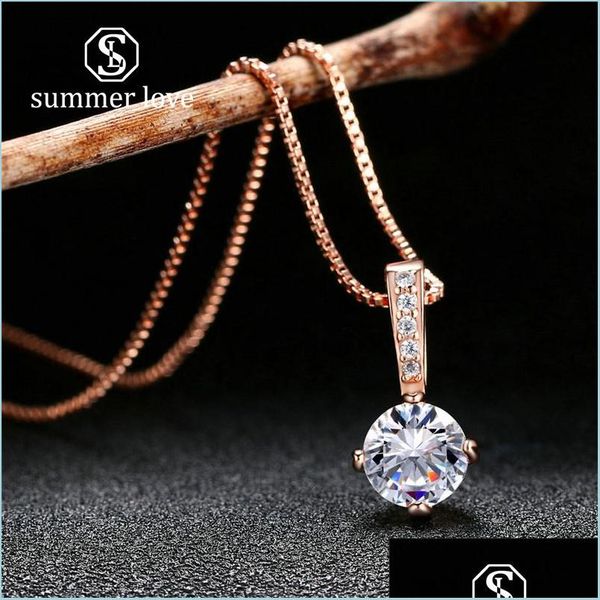 pendant necklaces new arrival rose gold sier round cut cubic zirconia pendant necklace for women crystal fashion wedding jewel sport1 dhkhc, Silver
pendant necklaces new arrival rose gold sier round cut cubic zirconia pendant necklace for women crystal fashion wedding jewel sport1 dhkhc, Silver