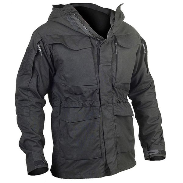 

men's jackets m65 uk us army clothes casual tactical windbreaker men waterproof flight pilot coat hoodie military field jacket 220905, Black;brown