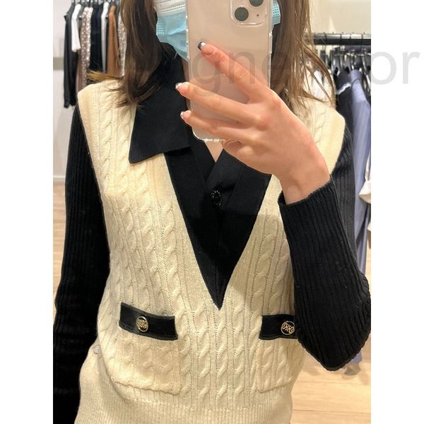 women's sweaters designer fadan s family niche design sense sleeveless autumn and winter 2022 fashion v-neck contrast color woolen swea, White;black
women's sweaters designer fadan s family niche design sense sleeveless autumn and winter 2022 fashion v-neck contrast color woolen swea, White;black